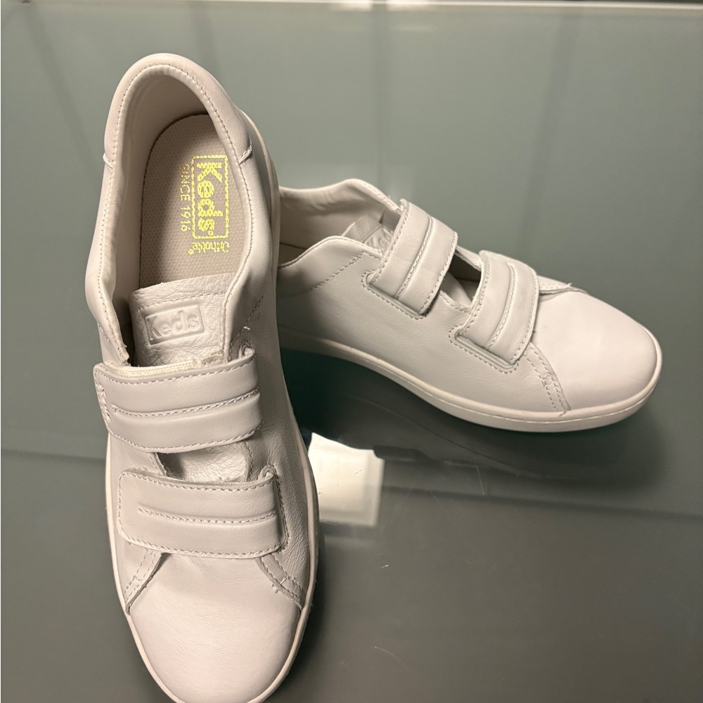 Keds Kids Velcro White Sneakers